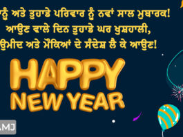 Happy New Year Wishes in Punjabi