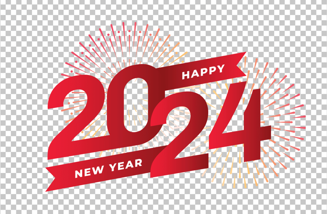 Happy New Year 2024 Stickers for Whatsapp & Facebook Free Download