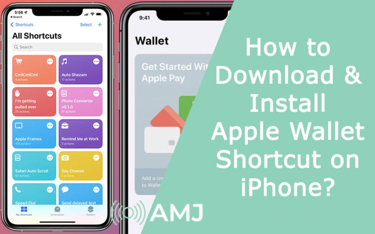 wallet shortcut iphone