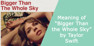 Meaning of “Bigger Than the Whole Sky” by Taylor Swift