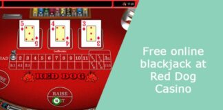 Free online blackjack at Red Dog Casino