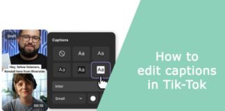 How to edit captions in Tik-Tok
