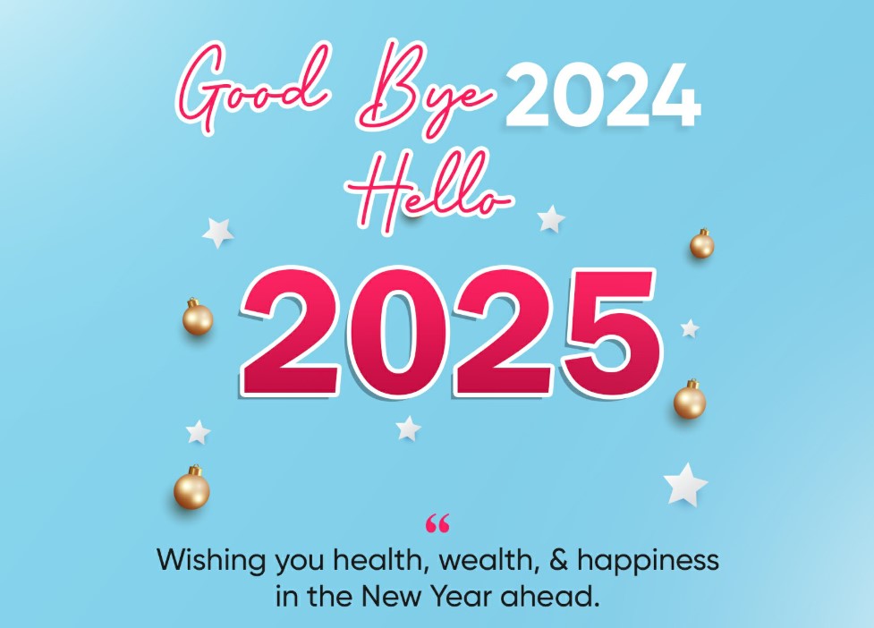 Bye Bye 2024 Hello 2025 Messages