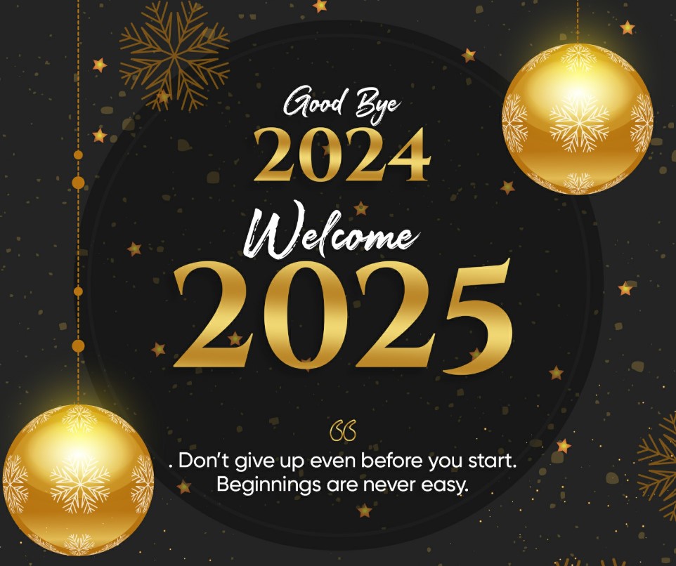 Goodbye 2024 Welcome 2025 Image