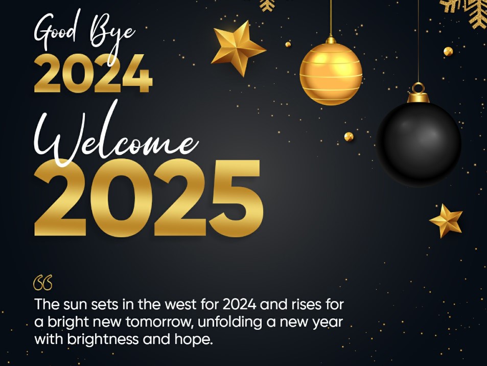 Goodbye 2024 Welcome 2025 Wishes