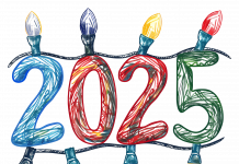 Happy New Year 2025 Stickers