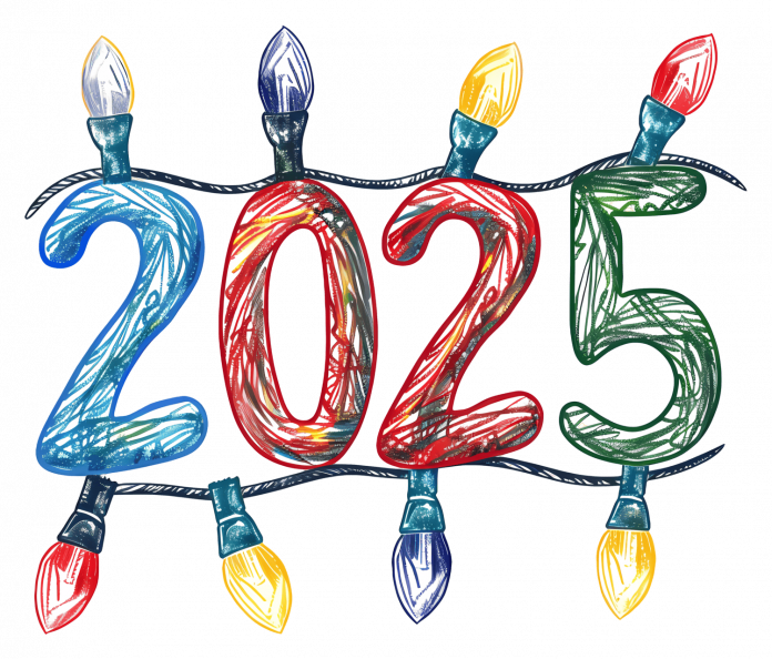 Happy New Year 2025 Stickers