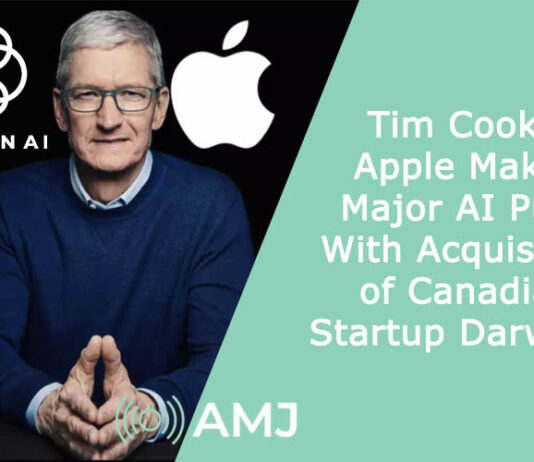 Tim Cook's Apple Makes Major AI Push With Acquisition of Canadian Startup DarwinAI
